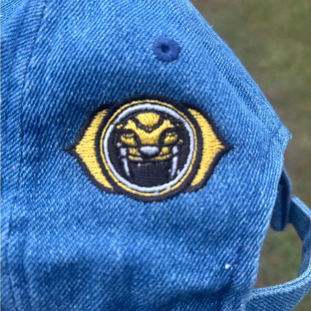 Power Rangers Distressed Denim Cap (Yellow Power Ranger) - Picture 7 of 8